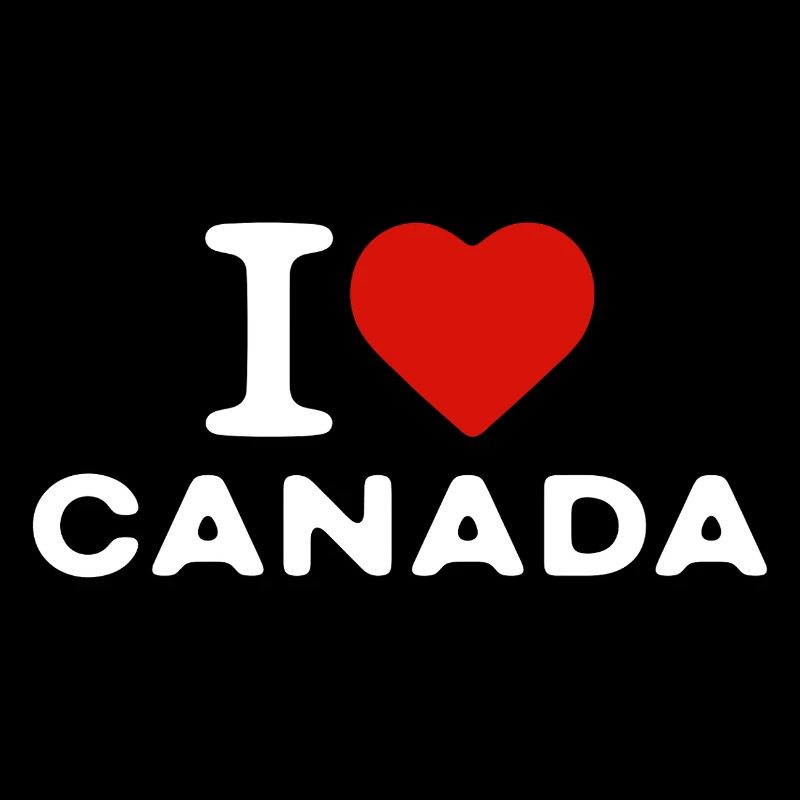 I love Canada Canada Heart Saying