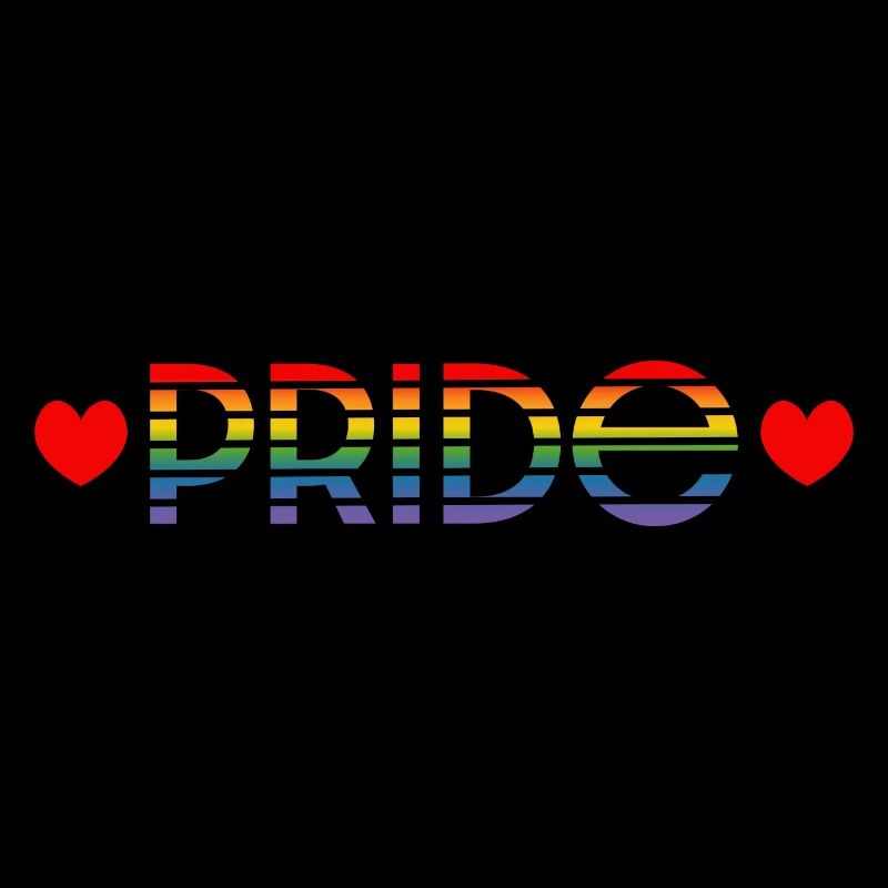 Pride rainbow heart
