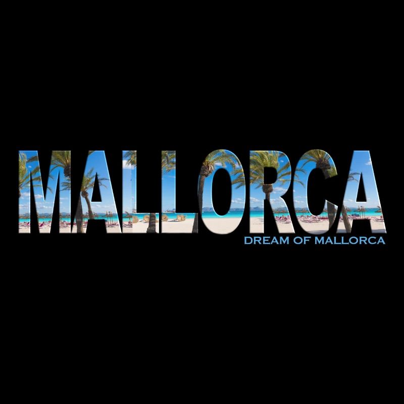 Bannière de lettrage de Majorque - Dream of Mallorca