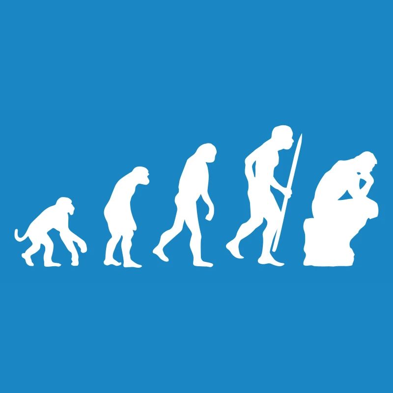 Évolution du penseur philosophie philosophe drôle