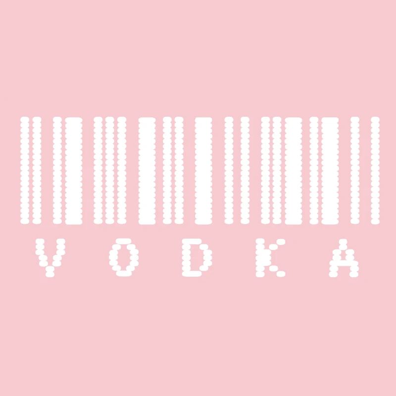 Typographie du code-barres de la vodka