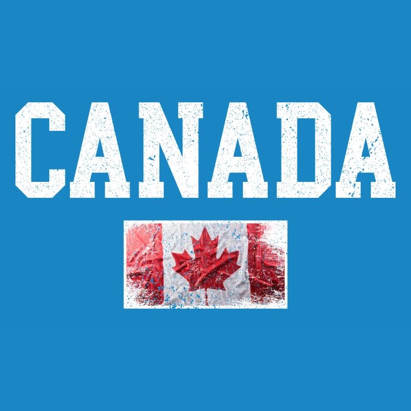 Drapeau du Canada en érable vieilli