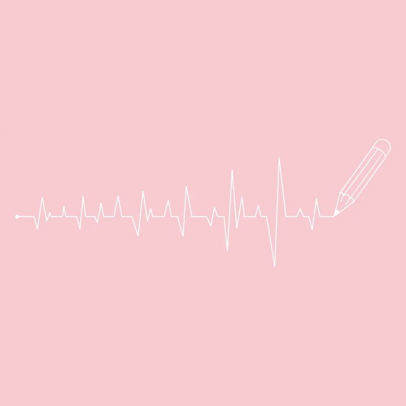 Dessin au trait au crayon ECG