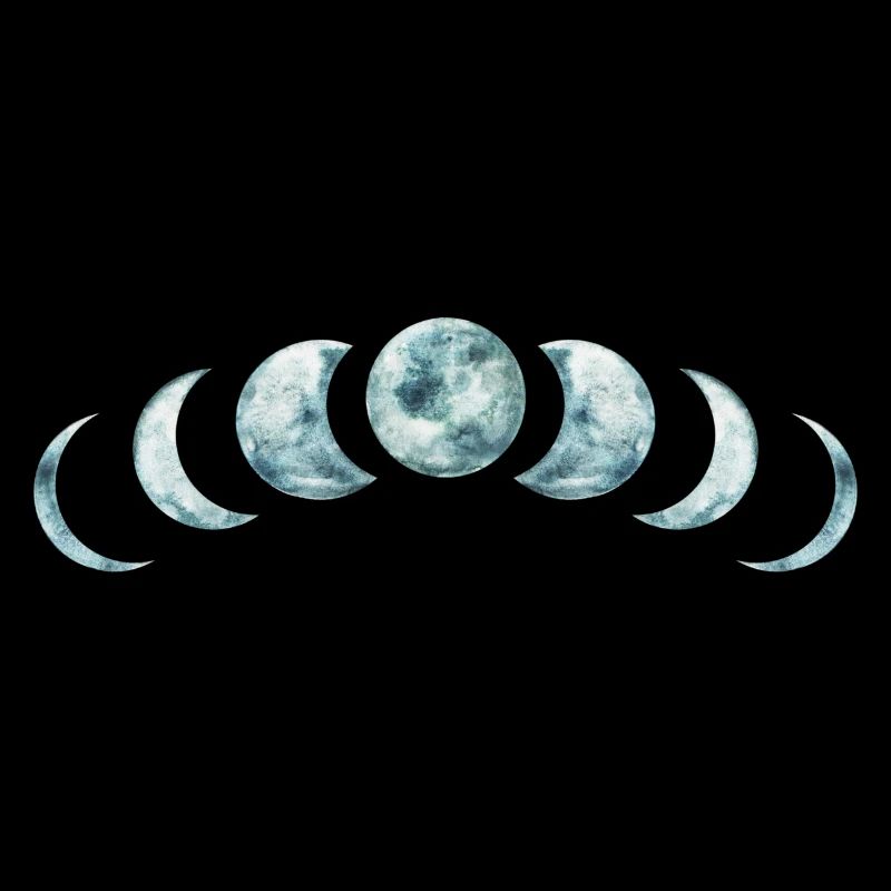Moon Phases Mystical Lunar Design