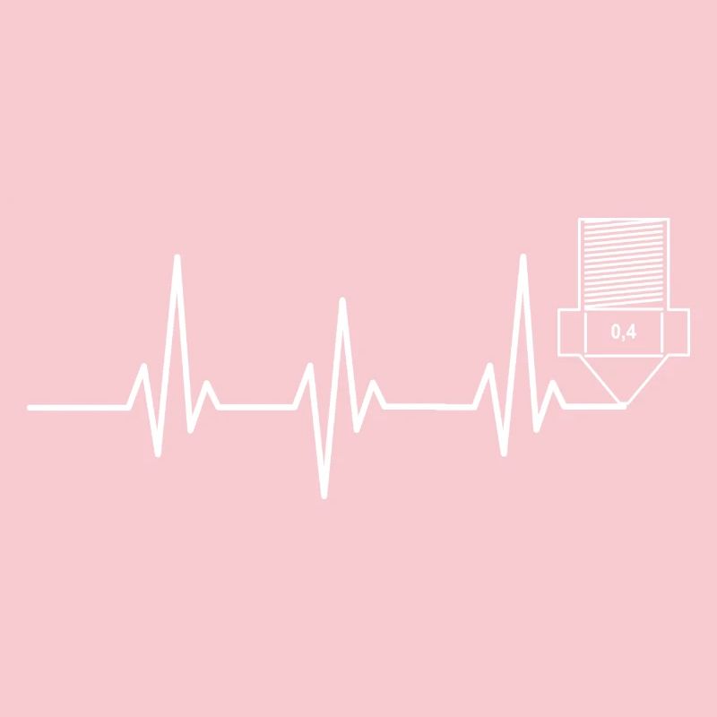 Heartbeat Impression 3D drôle TShirt Design