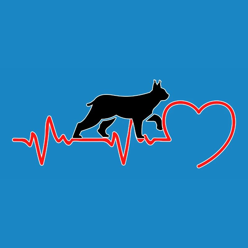 Der Luchs Katze ein Herzschlag in Liebe