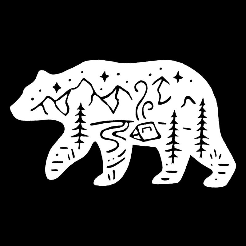Nature totem polar bear