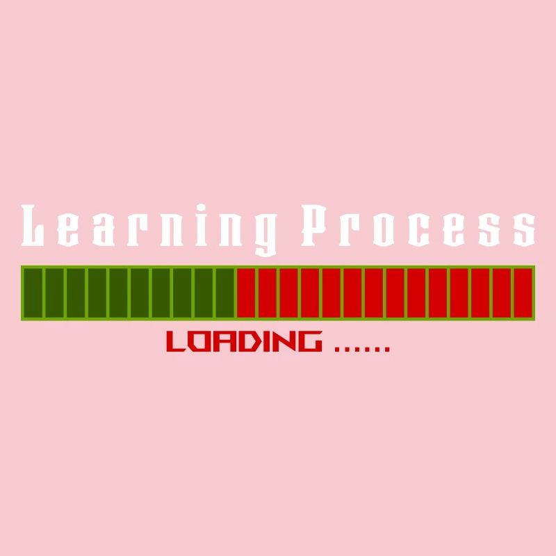 Learning Process Loading black shirt