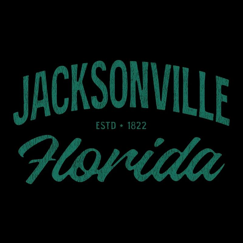 Jacksonville, Floride, écriture vintage