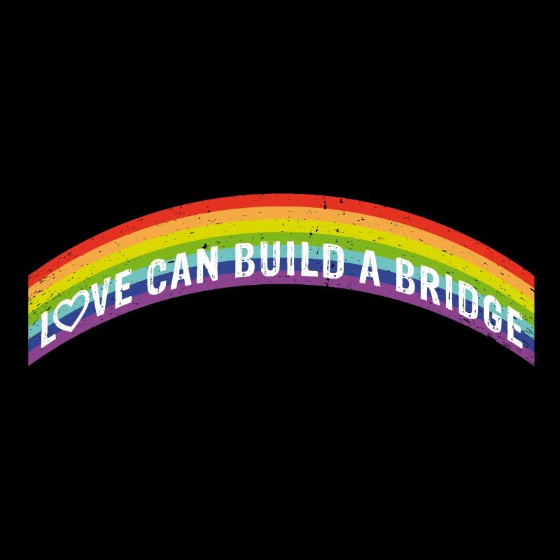 L’amour peut construire un pont | Arc-en-ciel