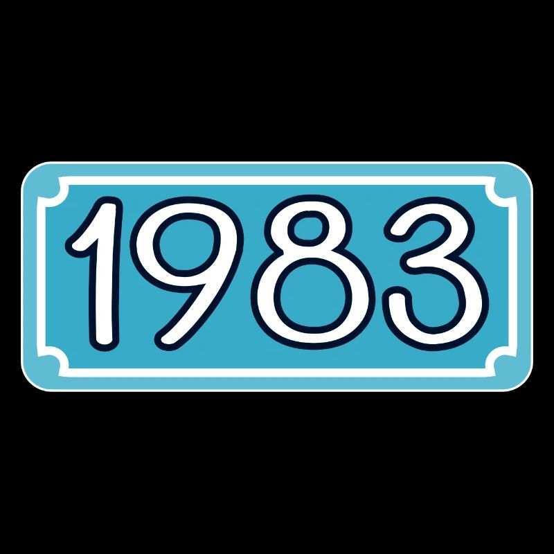 Année de naissance 1983 - Année de lettrage 83