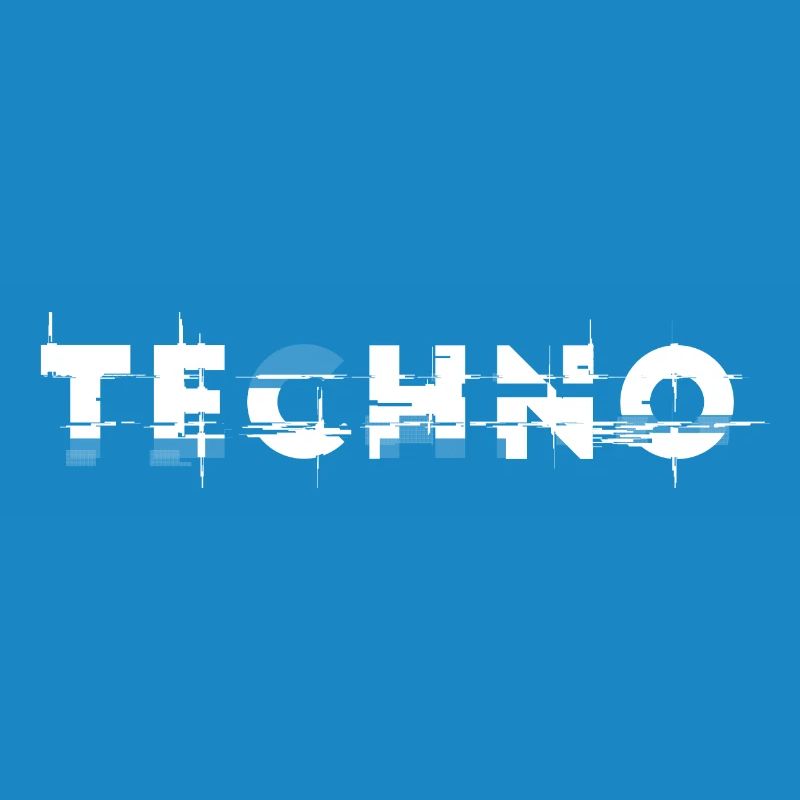 Techno design glitch, pour DJ EDM Techno House