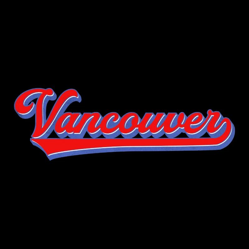 Vancouver Lettering Retro Style