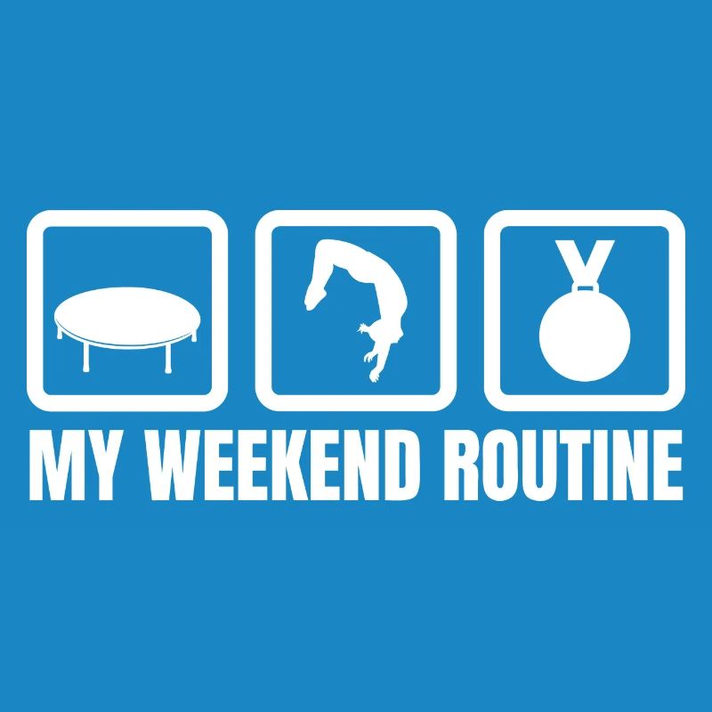 Trampolin Wochenendroutine