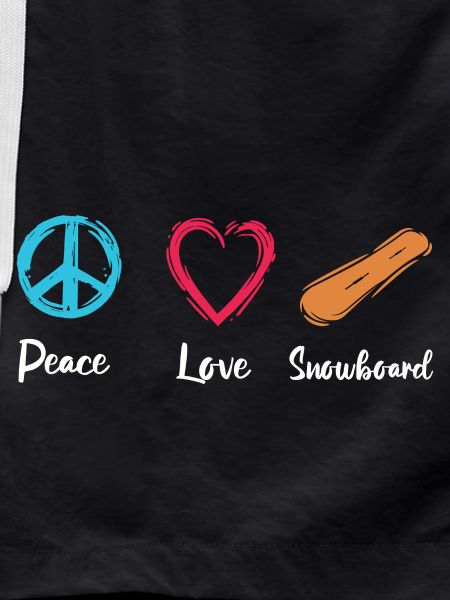Peace Love Snowboard