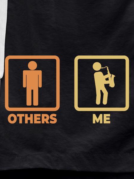 Funny Saxophone Line Figures