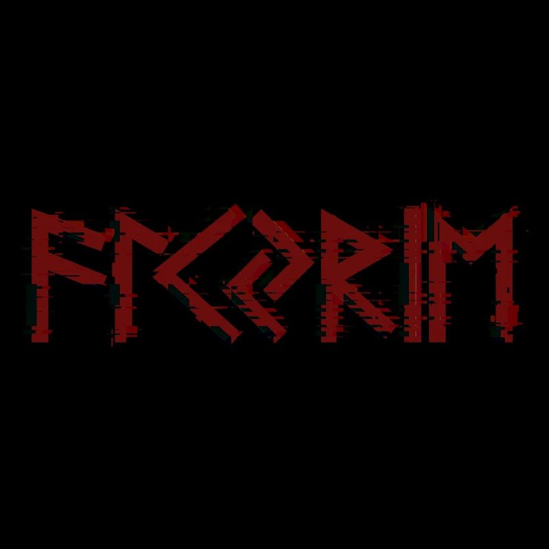 Lettres Valkyrie runes rouges