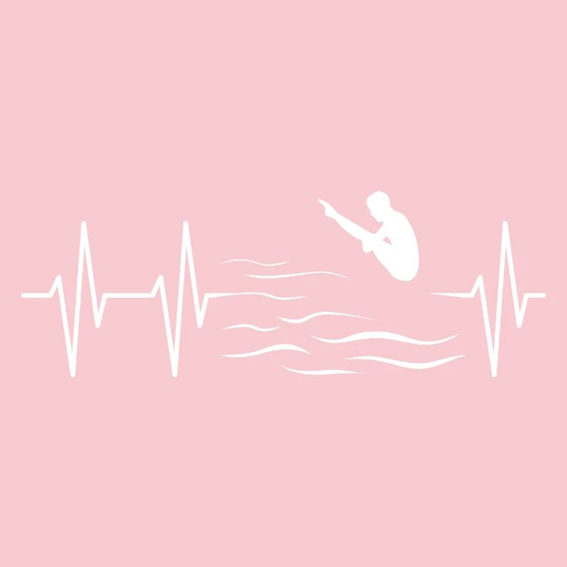 Pulse Diving Diver Cliff Jumping ECG Icon