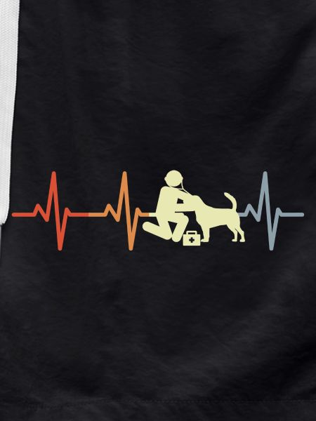 Veterinarian Stick Figures ECG