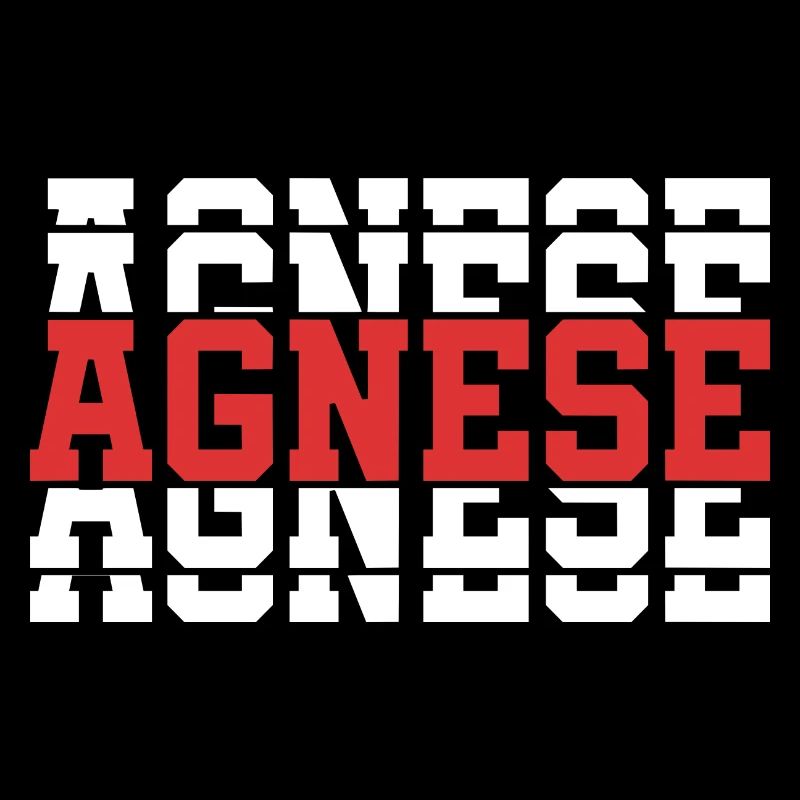 t-shirt Agnese t-shirt gift idea stacked text