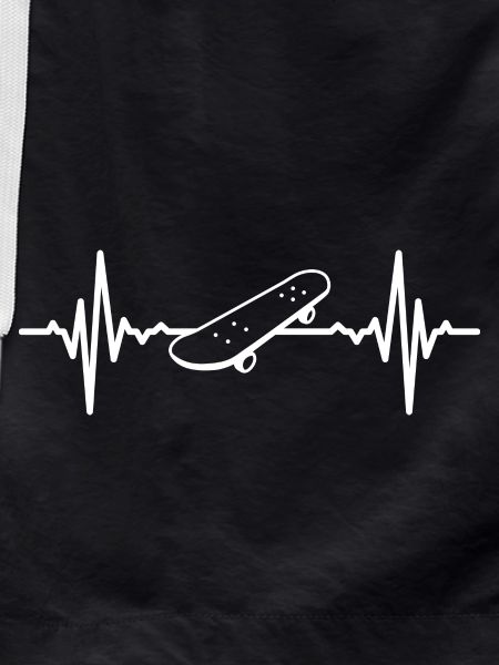 Skateboarder Heart Line