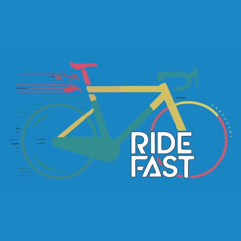 Conception d’impression de vélo de vitesse vive