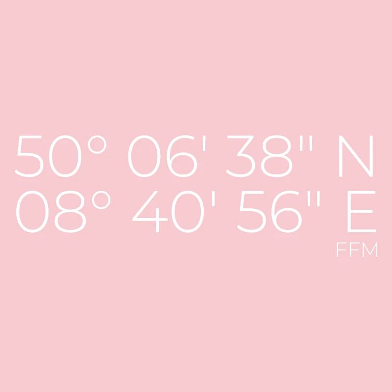 Coordinates Frankfurt am Main FFM