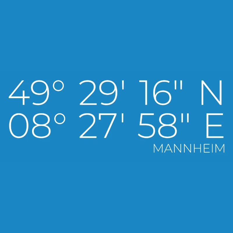 Coordinates Mannheim