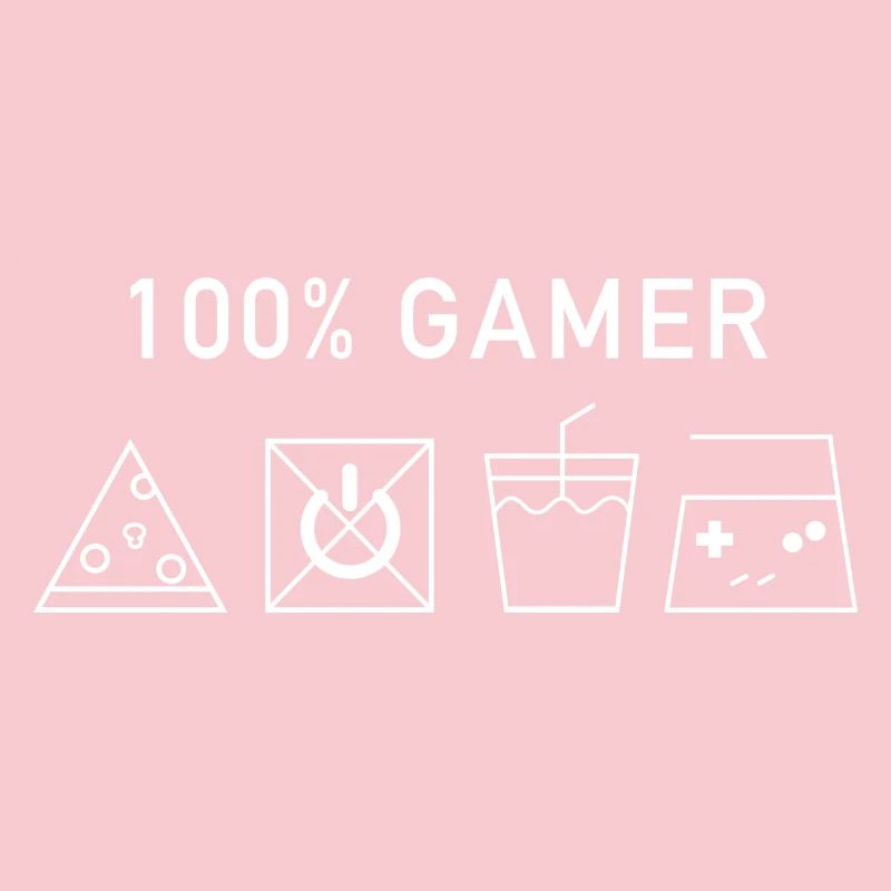 100% Gamer (Version Blanche)