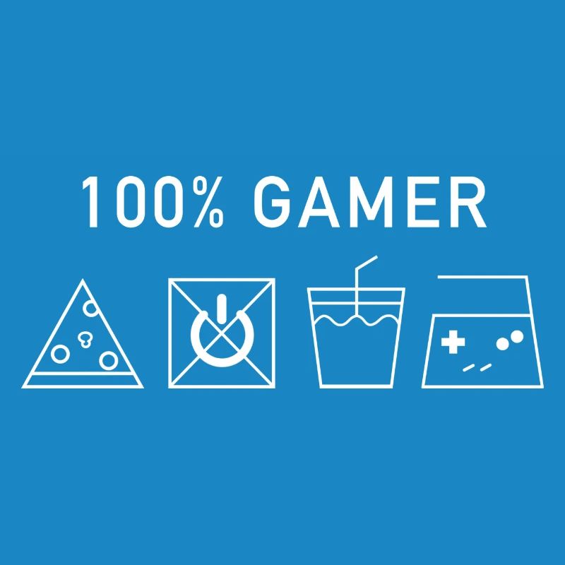 100% Gamer (Version Blanche)