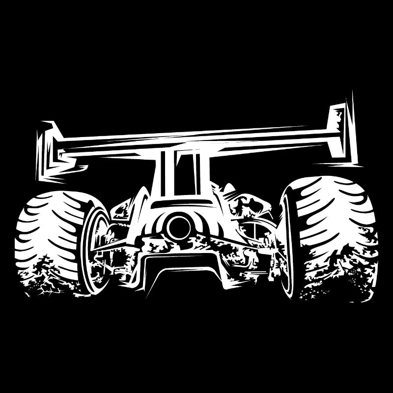 Illustration personnalisée de tuner de voiture de course de formule de course