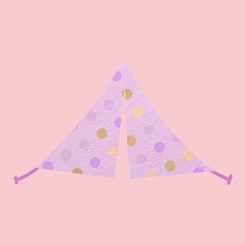 Zelt rosa Dots Punkte Camping Camper Mädchen