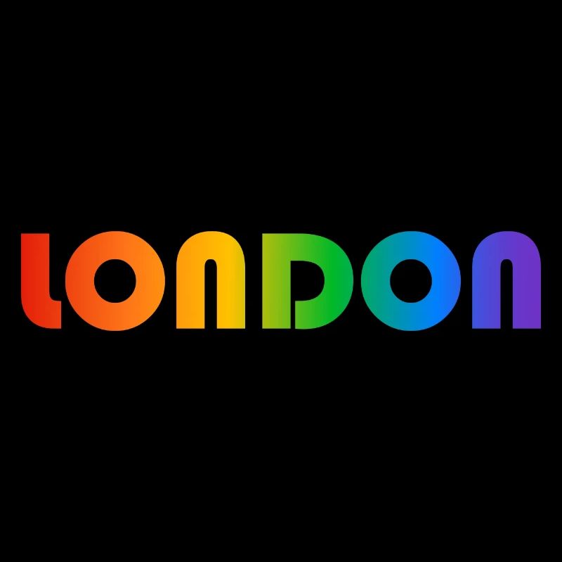 London Regenbogen Text
