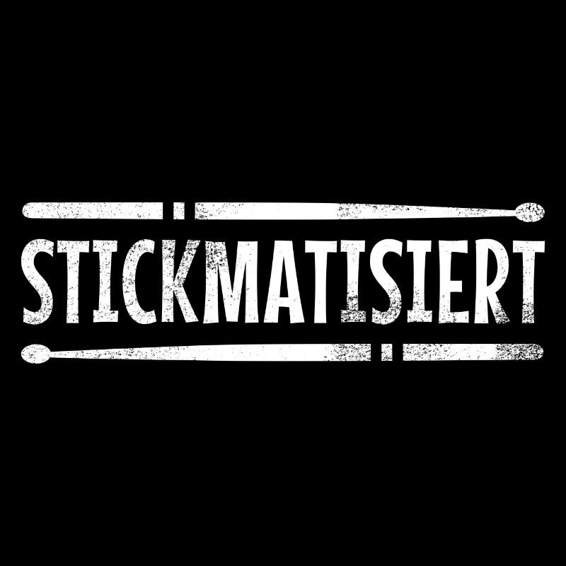 stickmatisiert - drummer (weiß)
