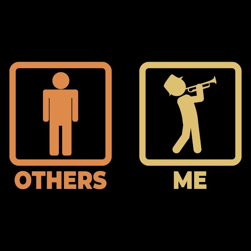 Trompeter Strichmännchen