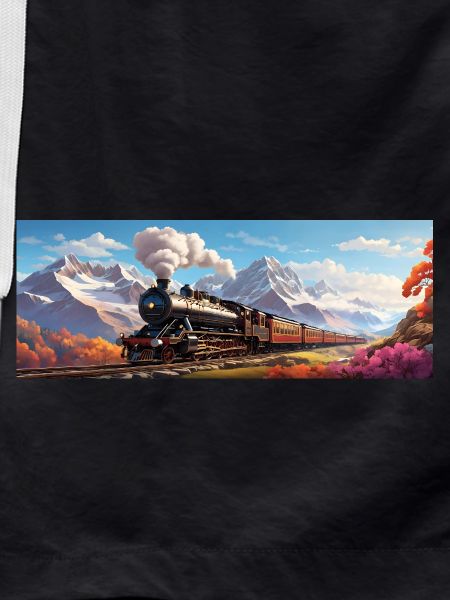 Nostalgischer Eisenbahnzug mit Dampflokomotive