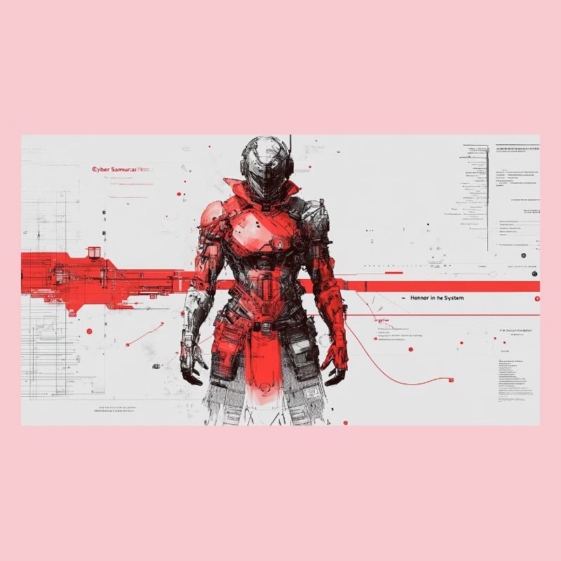 Futuristic Cyber Samurai
