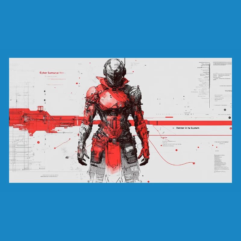 Futuristic Cyber Samurai