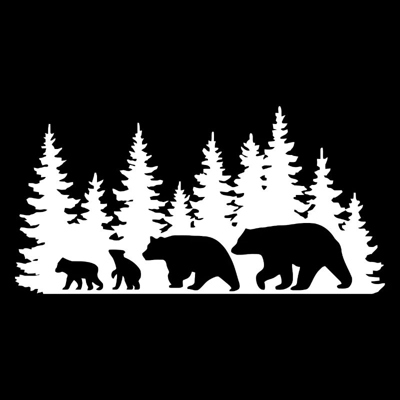 Silhouette Forest Wildlife Design
