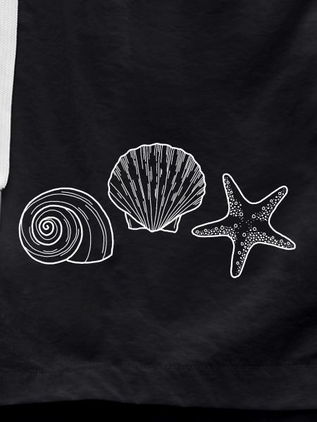 Shell, Starfish, Snail - white