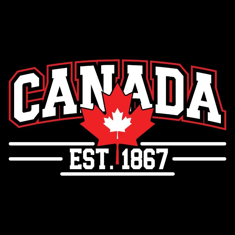 Canada Vintage Logo Graphique 1867