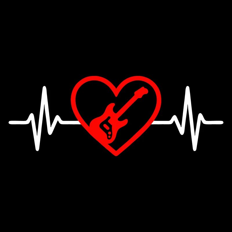 Energetic Guitar Heart