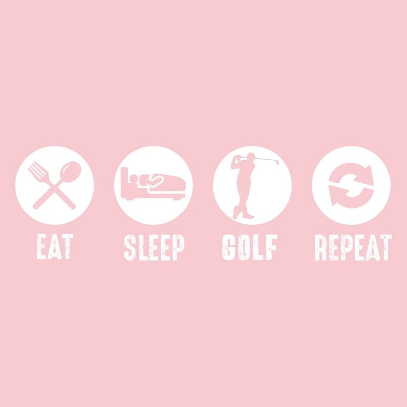 Manger, dormir, golfer, répéter la routine quotidienne pour les joueurs