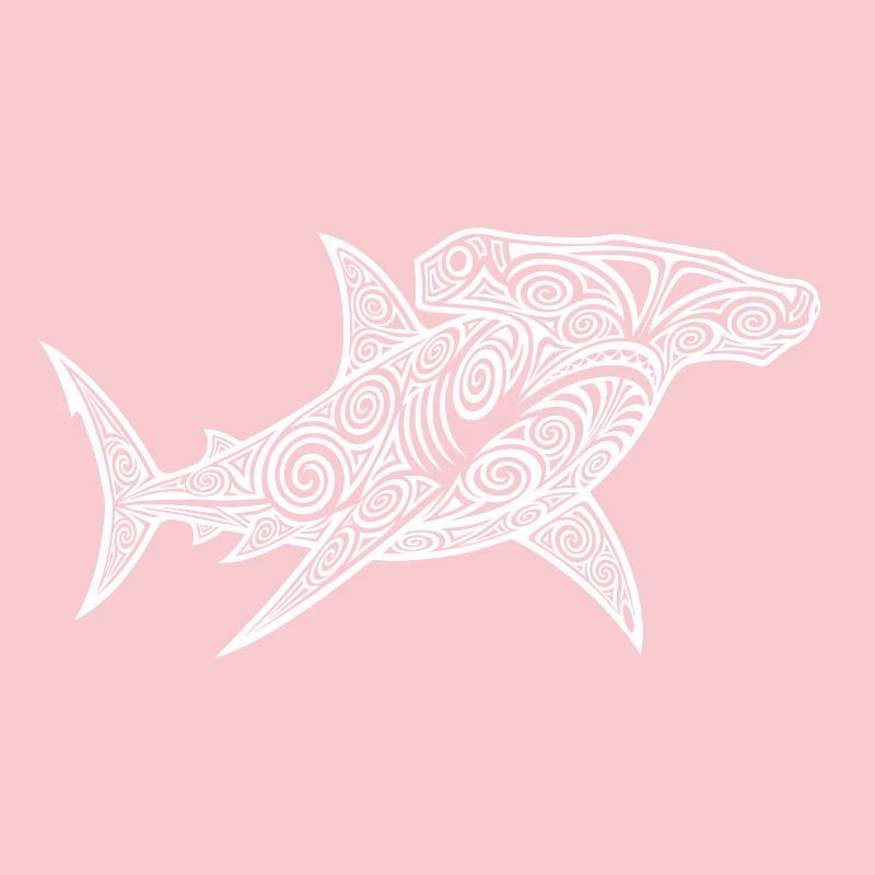 Conception de plongée maorie de requin-marteau