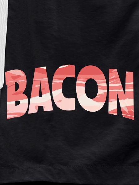 Backward Turned Bacon Illustration