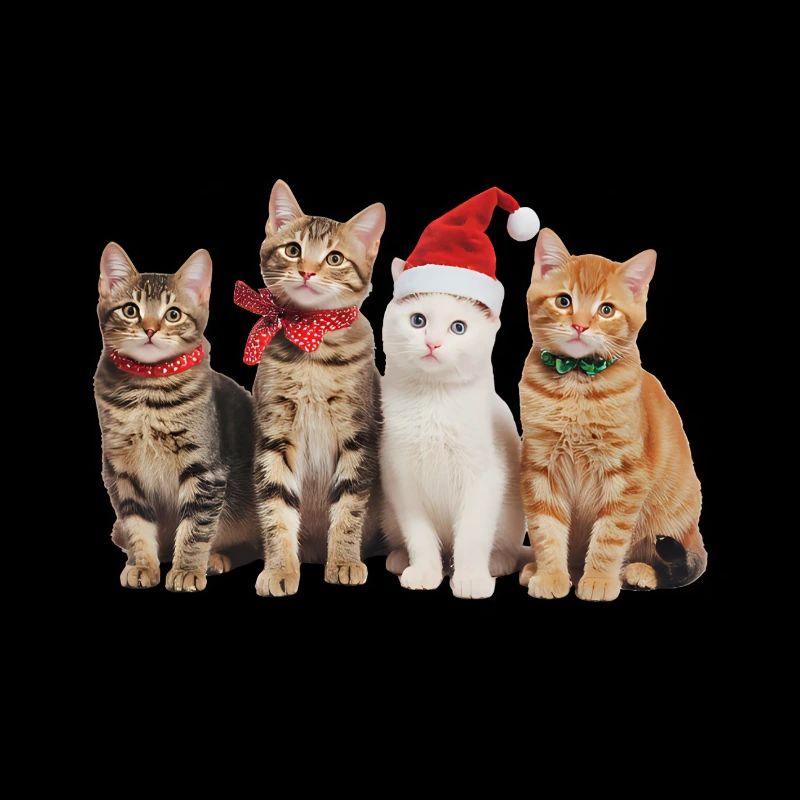 Chat à Noël