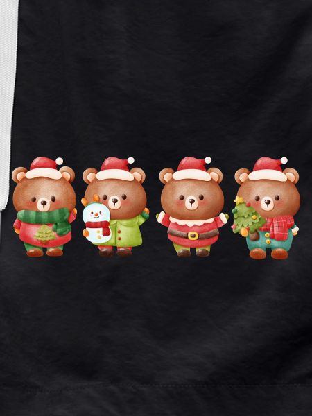 Festive Christmas Bear Quartet
