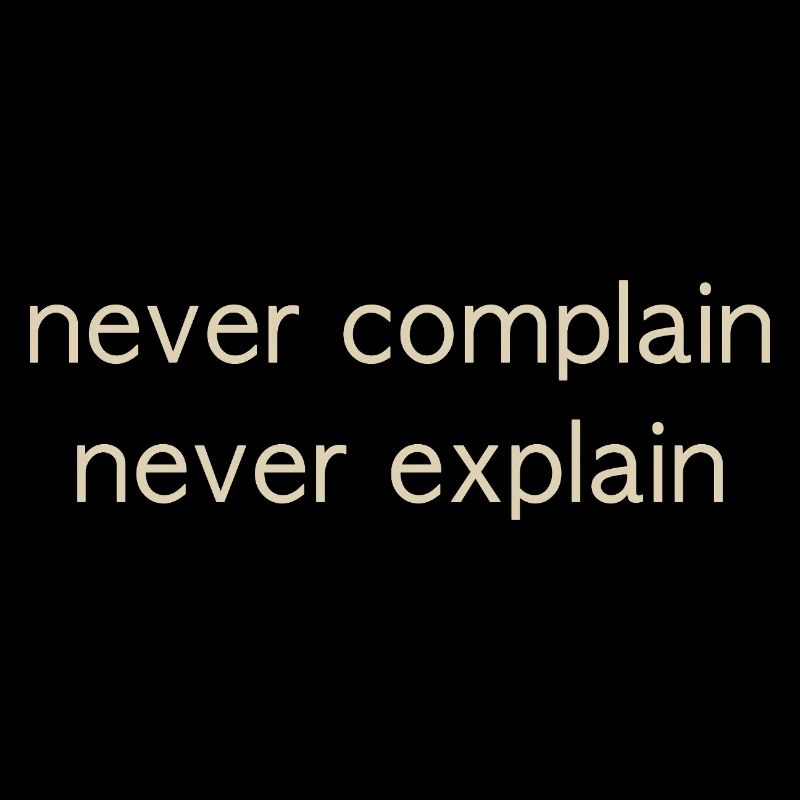 never