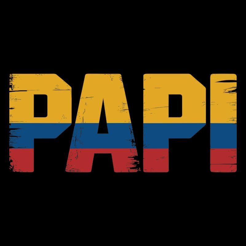 Drapeau de la Colombie de papa – Cadeau pour