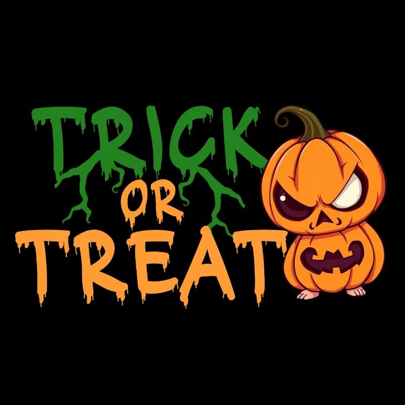 Trick or Treat Halloween Pumpkin